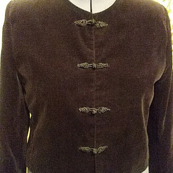 Potomac Collection Velvet 4 Button Cotton Blazer - Picture 2 of 8